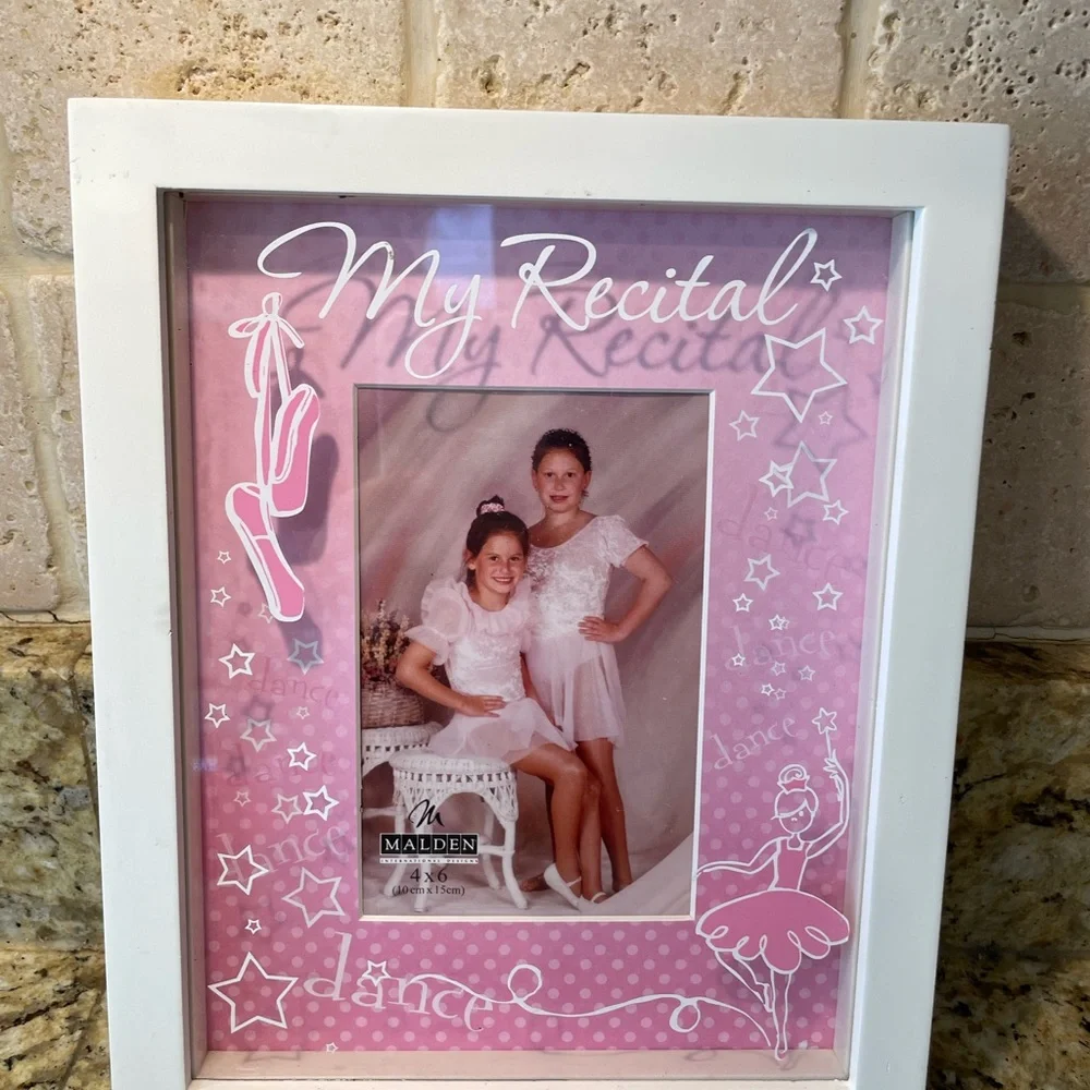❤️ MY RECITAL PINK BALLET DANCE 4x6 PICTURE FRAME